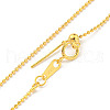 925 Sterling Silver Ball Chain Necklaces NJEW-C052-11G-2