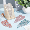   4Pcs 4 Colors Glass Rhinestone Sew on Patches PATC-PH0001-17-4