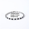 Brass Micro Pave Cubic Zirconia Slider Bracelets for Woman AW4162-3-1
