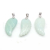 Natural Amazonite Pendants WI-PW0001-085S-1