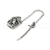 316 Surgical Stainless Steel Micro Pave Cubic Zirconia  Pendants STAS-D304-16AS-2