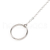 Chip & Bullet Gemstone with Glass Pendant Decoration HJEW-AB00400-3
