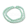 Electroplate Opaque Glass Beads Strands EGLA-H101-01A-2