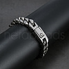 Alloy Curb Chain Bracelet for Men WG16336-01-1-5