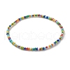 Baking Paint Glass Seed Bead Anklets AJEW-AN00469-6