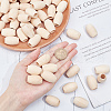 Unfinished Wooden Beads WOOD-PH0001-46-5