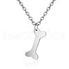 Tarnish Resistant 201 Stainless Steel Pendants Necklaces NJEW-S063-TN142-1-1