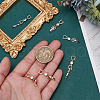 HOBBIESAY 6Pcs 3 Colors Brass Clear Cubic Zirconia Fold Over Clasps FIND-HY0004-04-3
