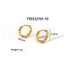 Stainless Steel Hammered Hoop Earrings KB6800-1-1