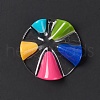 Transparent Resin Pendants RESI-E029-03D-4