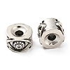 Rack Plating Eco-Friendly Brass Micro Pave Clear Cubic Zirconia Beads KK-M258-05AS-2
