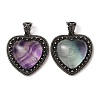 Natural Fluorite Pendants G-A095-01AS-03-1