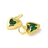 Brass Micro Pave Cubic Zirconia Pendants KK-U067-09G-3