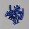 300Pcs Transparent Glass Round Bugle Beads GLAA-WH0015-74H-1