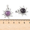 Natural Amethyst Pendants G-F786-08P-27-3