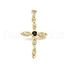 Brass Micro Pave Cubic Zirconia Pendants KK-Z100-43G-01-1