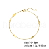 Stainless Steel Ball Beaded Cable Chain Bracelets for Women GA4247-2-2