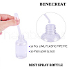 Mini Transparent Plastic Funnel Hopper MRMJ-BC0001-23-6