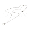 Tarnish Resistant 304 Stainless Steel Puzzle Piece Pendant Necklaces Sets NJEW-JN03516-02-5