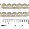 Frosted Transparent Glass Bead Strands X1-GLAA-P065-8mm-01-3
