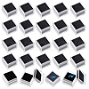 Olycraft 24Pcs Square Transparent Plastic Loose Diamond Box CON-OC0001-68B-1