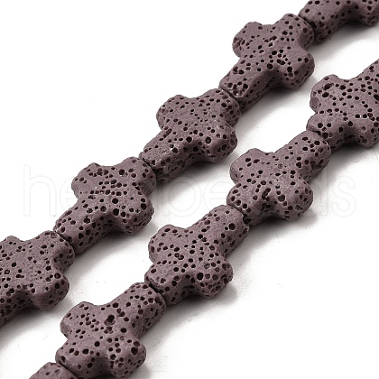 Natural Lava Rock Beads Strands G-L498-E01-01B-1
