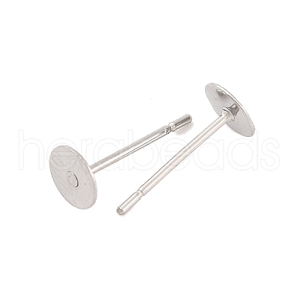 Tarnish Resistant 304 Stainless Steel Stud Earring Findings STAS-E025-5-1