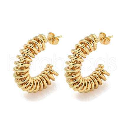 304 Stainless Steel Earrings for Women EJEW-E305-05G-1