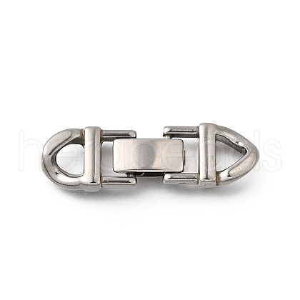 304 Stainless Steel Fold Over Clasps STAS-M119-05P-03-1