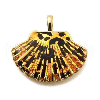 Brass Enamel Pendants KK-S508-31G-1