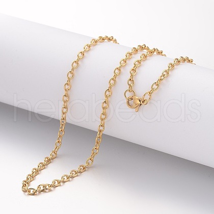Ion Plating(IP) 304 Stainless Steel Necklace X-MAK-K004-10G-1