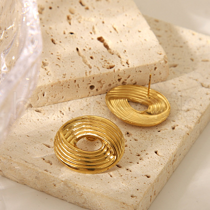 Eye Stainless Steel Stud Earrings for Women JD1980-3-1
