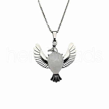 Peace Dove Water Droplet Crystal Necklace Pendant Fashion Ornament Simple Pendant VL5109-5-1