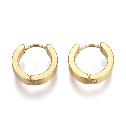 304 Stainless Steel Huggie Hoop Earrings EJEW-O087-09H-1