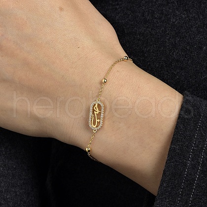Brass Oval Link Bracelets XB4113-1-1