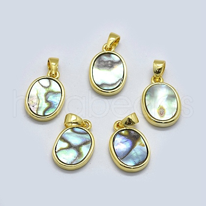 Shell Pendants SSHEL-O020-01E-G-1