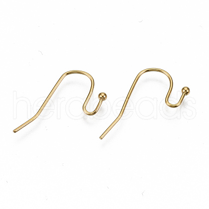 304 Stainless Steel Earring Hooks STAS-S111-005G-NR-1