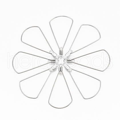 Tarnish Resistant 304 Stainless Steel Wire Pendants X-STAS-T051-004-1