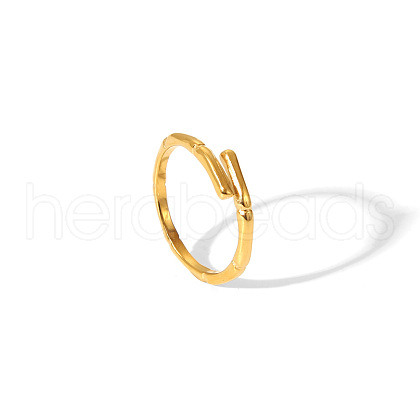 Stainless Steel Cuff Open Rings for Women GR5544-6-1