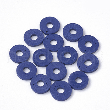 Handmade Polymer Clay Heishi Beads X-CLAY-R067-8.0mm-35-1