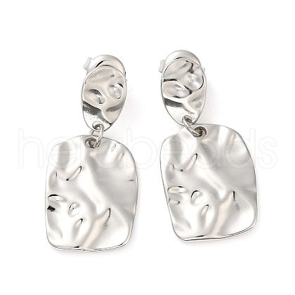 Tarnish Resistant 304 Stainless Steel Dangle Stud Earrings EJEW-G364-26P-1
