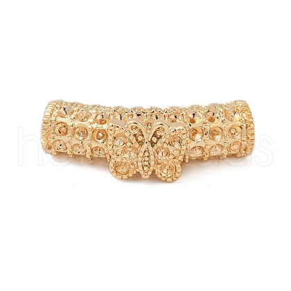 Brass Tube European Beads KK-G532-05B-G-1