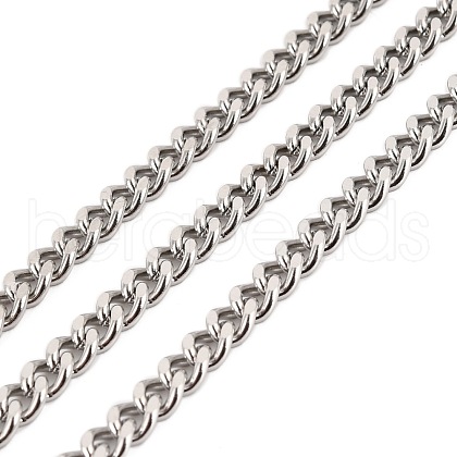 304 Stainless Steel Cuban Link Chains CHS-K016-03C-P-1