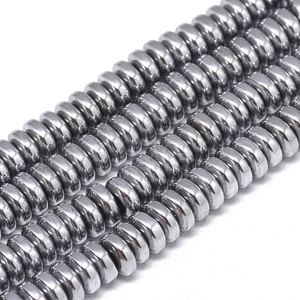 Electroplate Non-magnetic Synthetic Hematite Beads Strands G-T061-42J-1