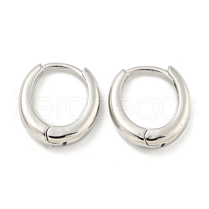 Rack Plating Brass Hoop Earrings EJEW-C102-30B-P-1