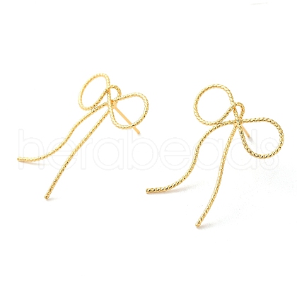 Brass Stud Earrings for Women EJEW-F334-03G-04-1