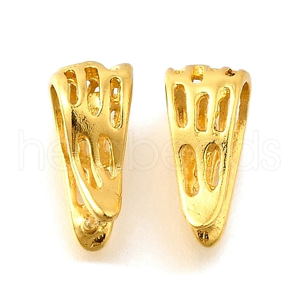 Hollow Brass Snap on Bails KK-XCP0002-07G-1