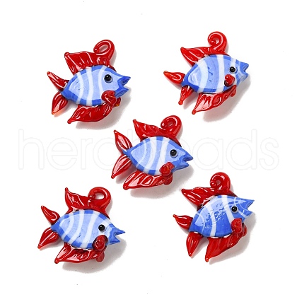Handmade Lampwork Pendants X-LAMP-G162-01B-1