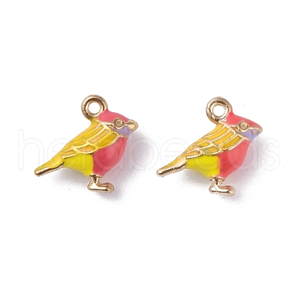 Alloy Enamel Pendants X-ENAM-R149-08C-G-1