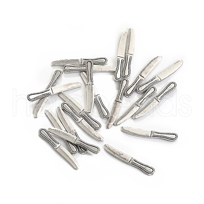 100Pcs Alloy Silverware Miniature Ornaments PW-WGF7D5F-08-1